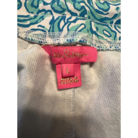 Lilly Pulitzer Women's Joggers Large Blue And White - Picture 7 of 7